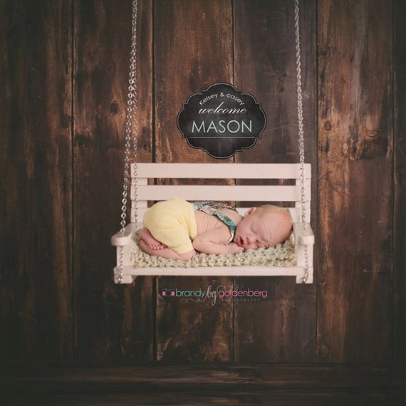 Items similar to Newborn Swing Prop Bench Swing Photo Prop Newborn