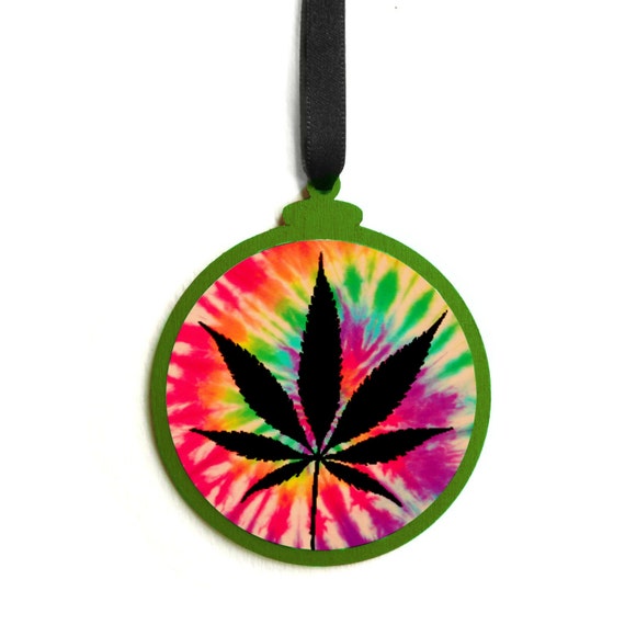 wooden tie dye marijuana leaf christmas ornament funny pot wooden tie dye marijuana leaf christmas ornament funny pot