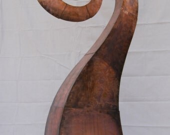 Large Spiral Metal Outdoor Sculpture Made to Order By Jacob Novinger
