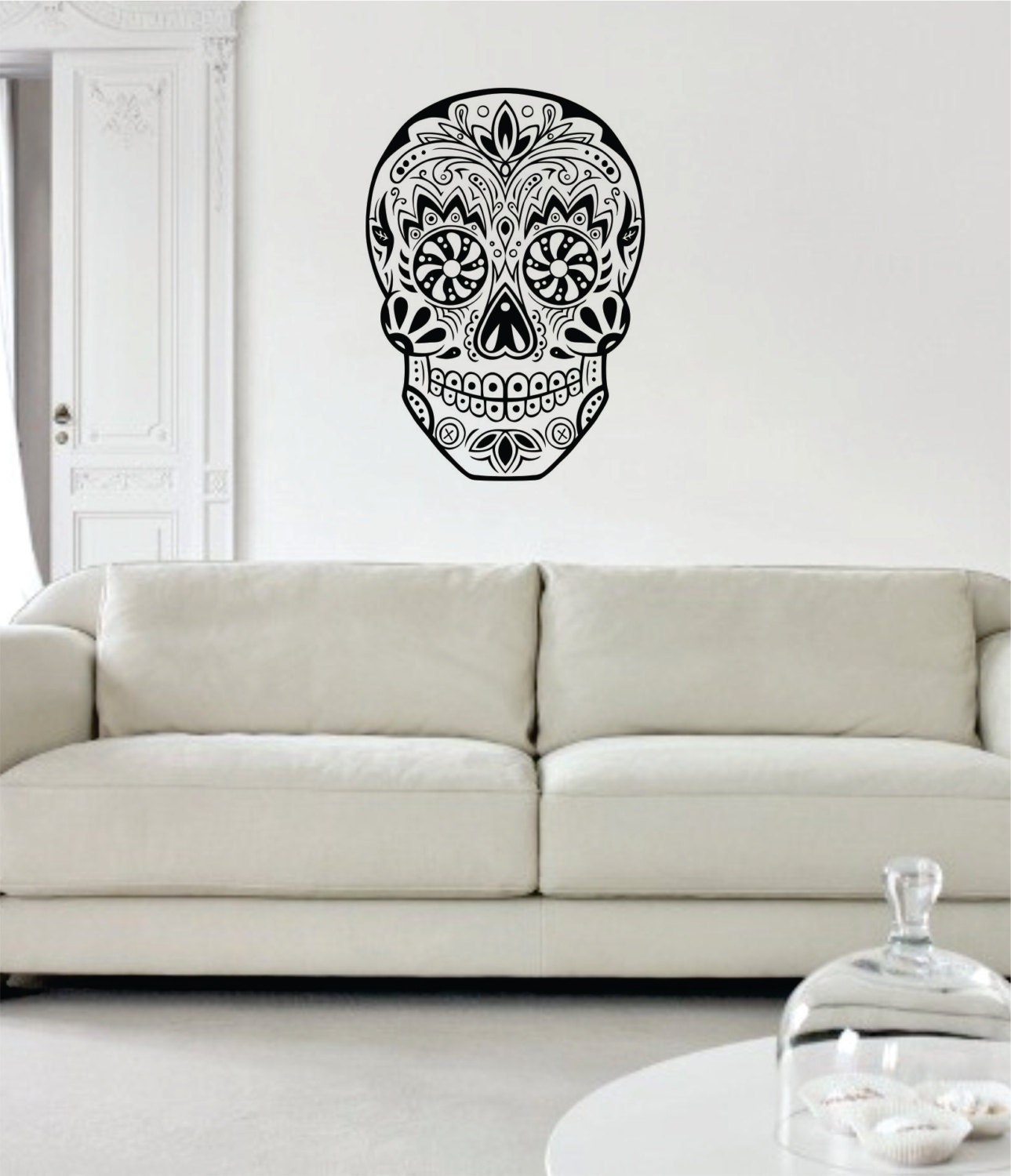 Sugar Skull Version 10 Decal Sticker Wall Vinyl Day of the