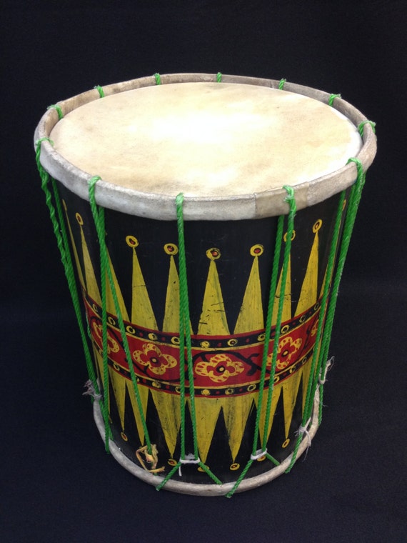 Daula Drum from Sri Lanka by EthnicArtandJewelry on Etsy
