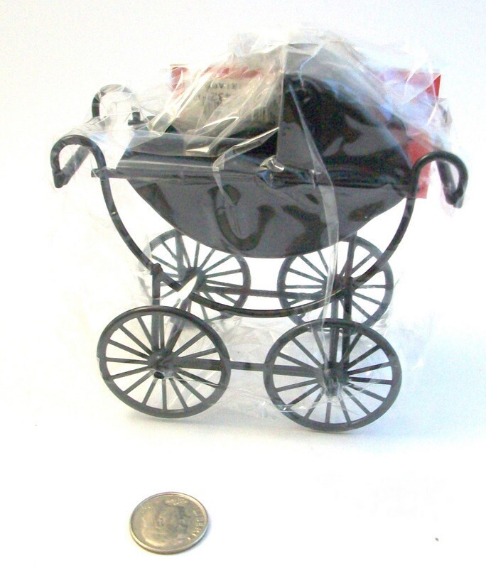 dolls pram black