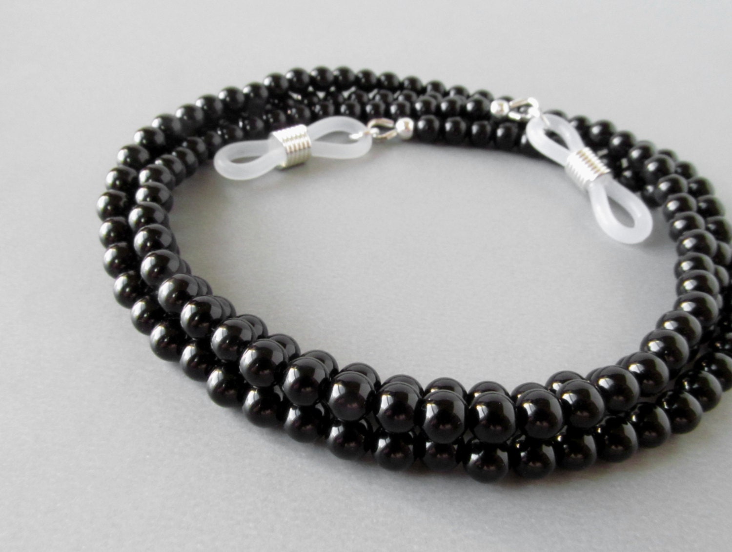 Black Eyeglasses Chain For Men Black Onyx Eye Glasses