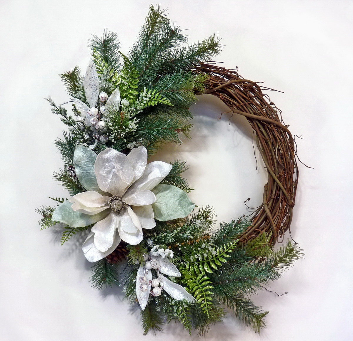 Winters Mist Winter Wreath Holiday Wreath Front Door