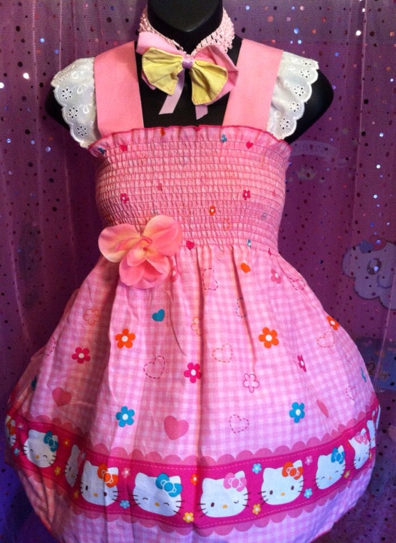 Items Similar To Abdl Pink Hello Kitty Dress On Etsy