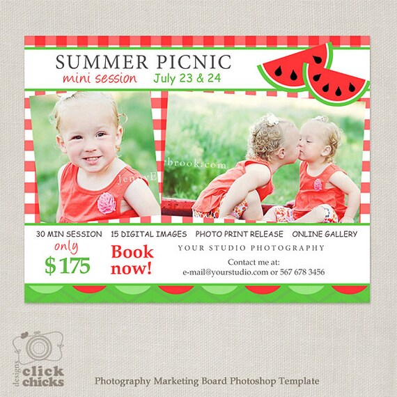 Summer Mini Sessions Template for Photographer Photography