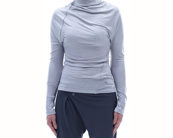 PROMO/ Arya Yoga Twisted Top/ Yoga Clothing/ Long Sleeves Casual Blouse by AryaSense