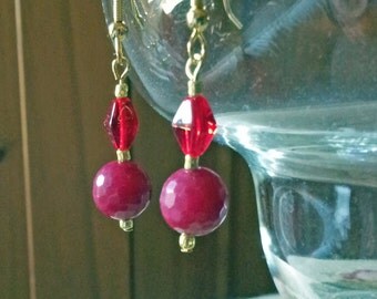 July's Birthstone! Natural Ruby Earrings