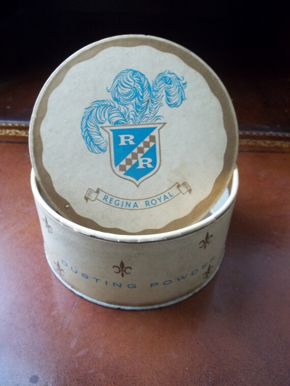 Vintage Regina Royal Dusting Powder Box by TheHoneysuckleTree