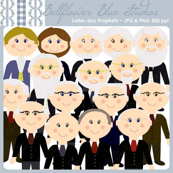 Latter-day Prophets Digital Clipart