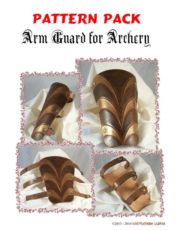 Arm Guard for Archery leather pattern PDF by FunwithLeather