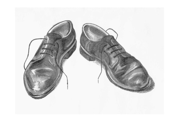 Shoe pencil drawing / Shoe print / Pencil print / Sketch drawing ...