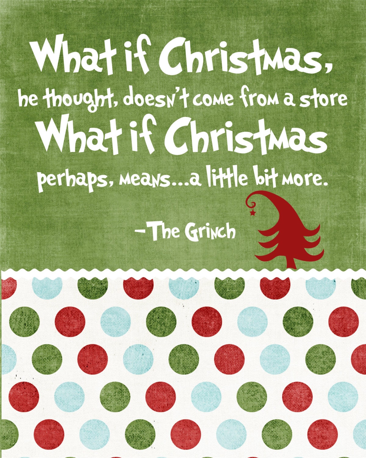 How the Grinch Stole Christmas printable. by JensPrintsAndMore