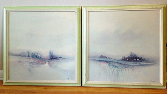 San Francisco Ts >> Set of 2 Vintage Framed Signed and Numbered by TheBarefootTortuga San Francisco Ts >> Set of 2 Vintage Framed Signed and Numbered by TheBarefootTortuga