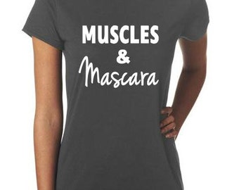 Moisture Wicking Tee, Best Workout Shirt, Muscles and Mascara, Workout ...