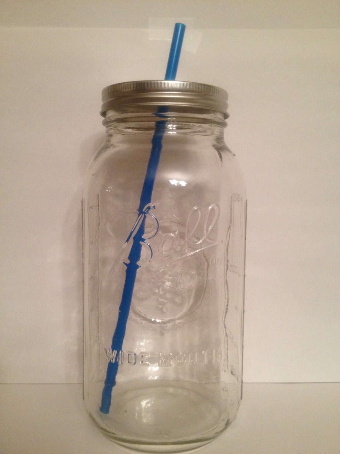 Extra Large Glass Mason Jar Tumbler 64 oz Mason Jar Tumbler