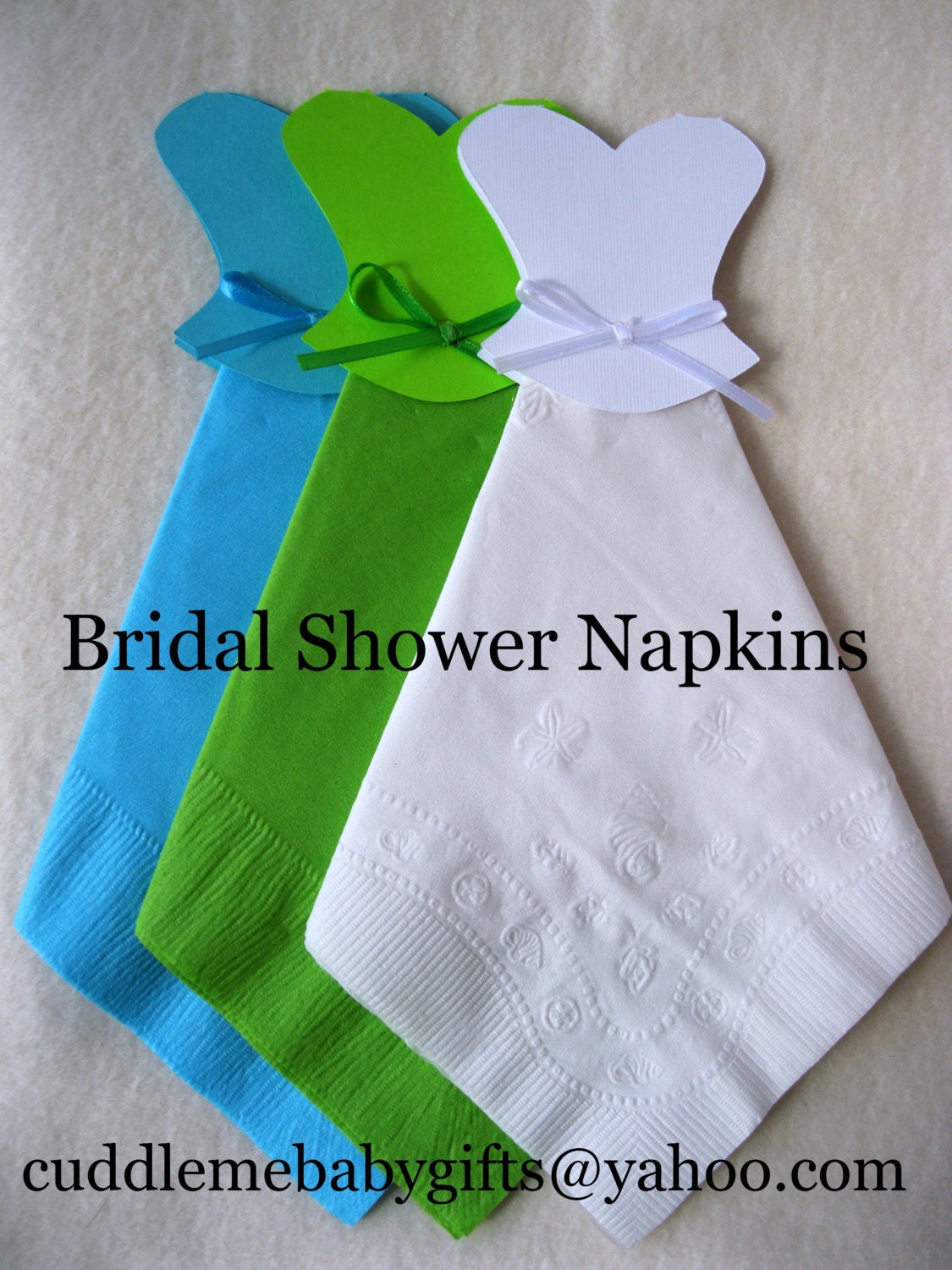 Bridal Shower Napkins Bridal Dress Bridal Shower Decorations