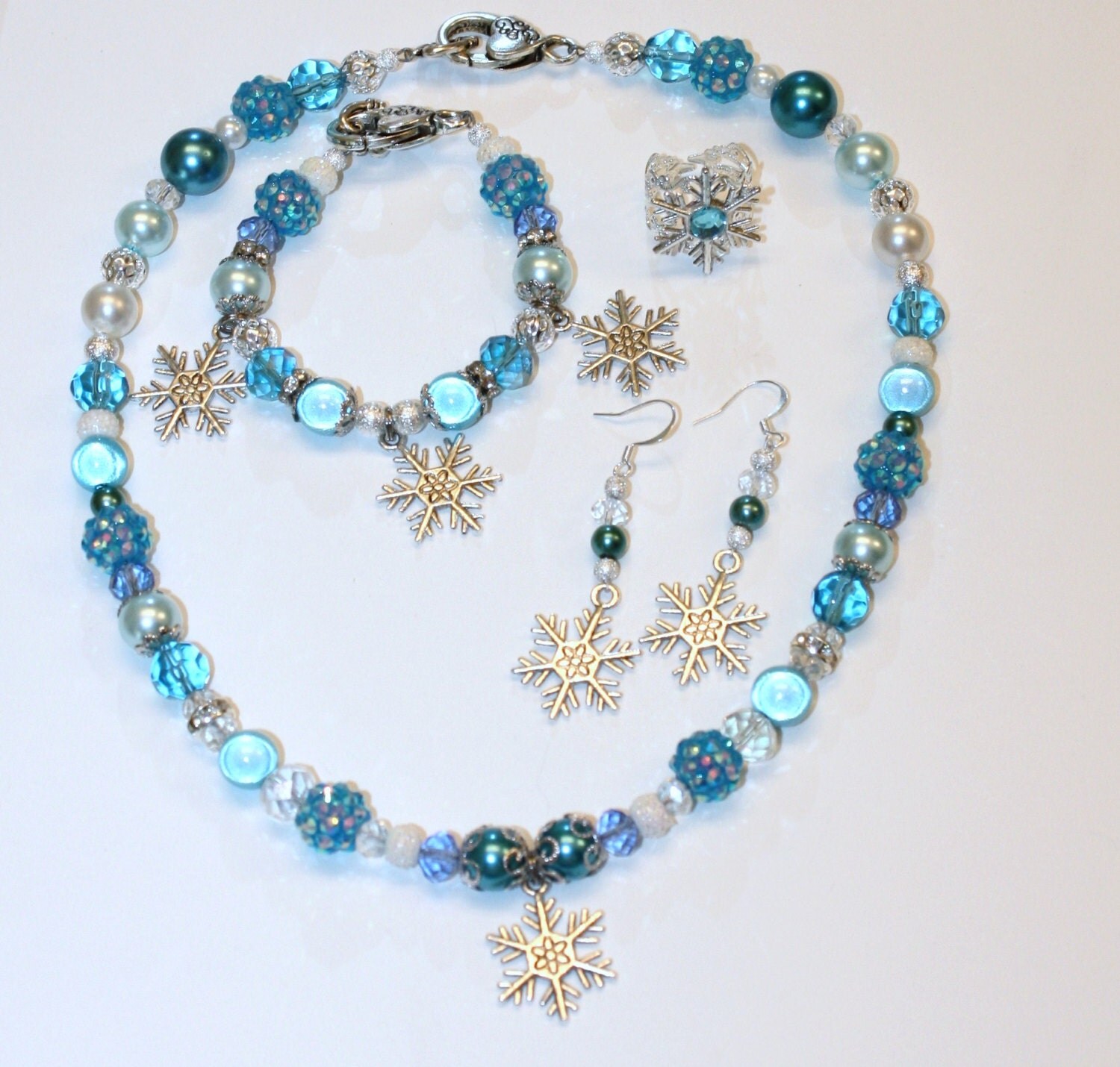 Frozen Elsa Inspired Complete Jewelry Set by SprinkleofSparkles