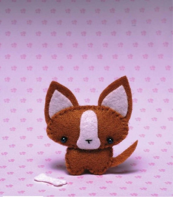PDF Felt Chihuahua Dog Sewing Pattern eBook English Instant