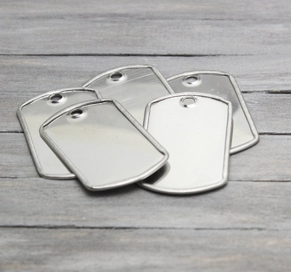 Mini Dog Tags Metal Stamping 5 Pack Stamping Blanks