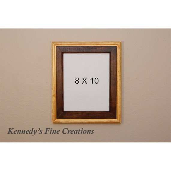 Custom Stained Wood Picture Double Frame 8X10