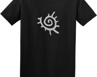 Sun t shirt - unique mens clothing, gift for him, black tshirt, native american art, black tribal tee, printed t shirt, funky t shirts ,