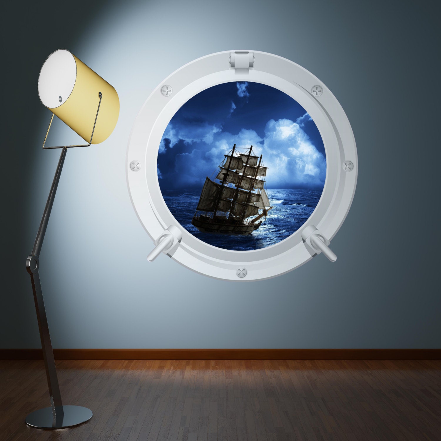 Porthole Wall Decal Pirate Ship Sea Wall Art Sticker Decal