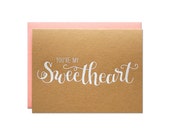 Sweetheart Engraved Card Sweetheart Engraved Card