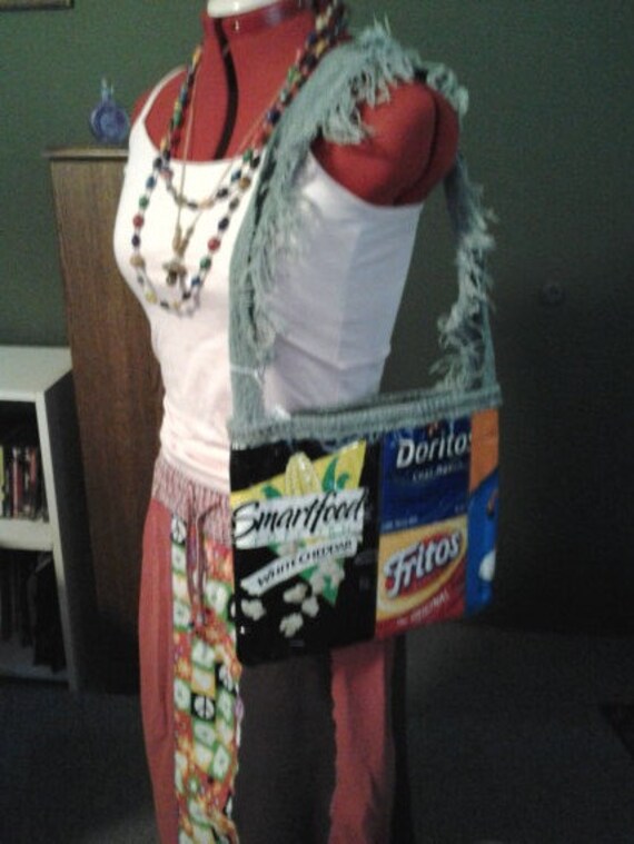 SALE Recycled Chip Bags Small Purse Lined by MommaHippieCreations