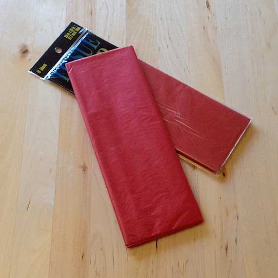 Flame Red Tissue Paper - 10 Sheets - Gift Wrap - Craft and Party Supplies Il_570xn