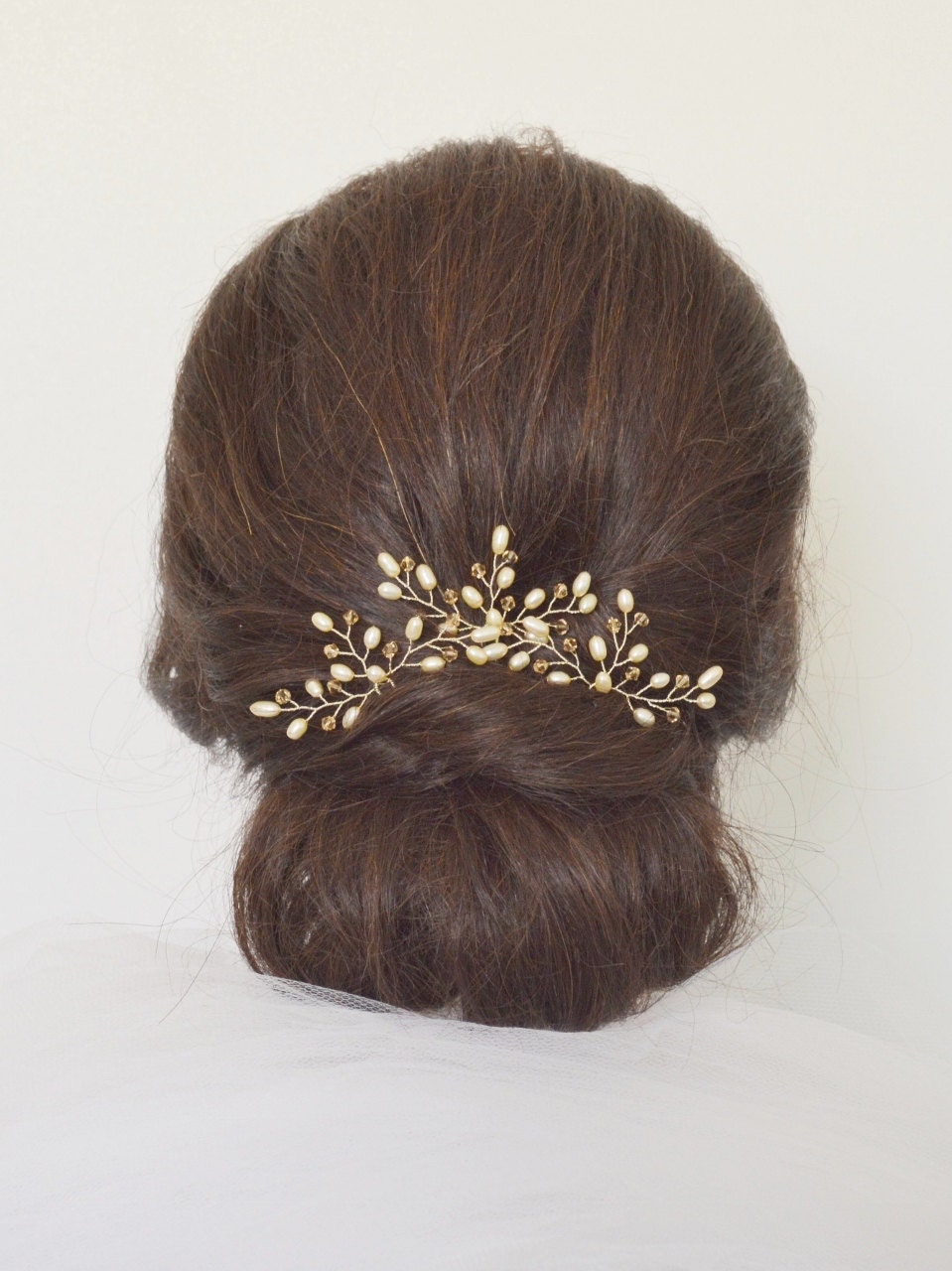 Wedding Hair Accessories Bridal Hair Pins Cream Freshwater