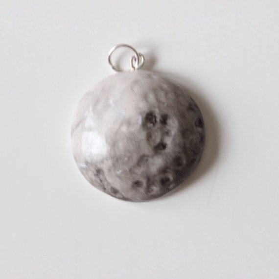 Polymer Clay Moon Pendants or Necklaces