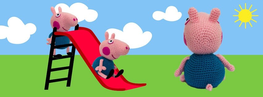 Amigurumi Pattern George Pig english