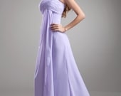 Bridesmaid Dresses 2014/ Woman Formal Evening Long Dress/ Wedding Party Dress/ Light Purple Junior Homecoming Party Prom Gown CLF001