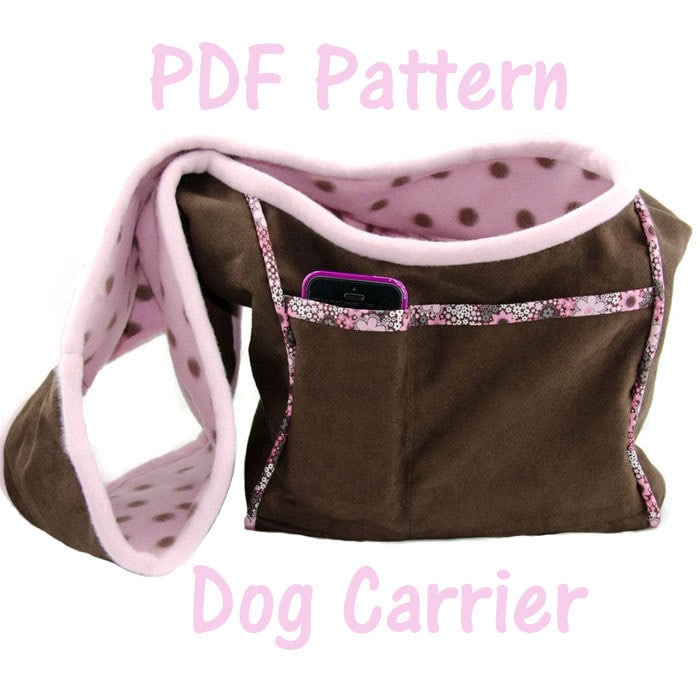 Dog Carrier PDF Sewing Pattern Small Dog Purse