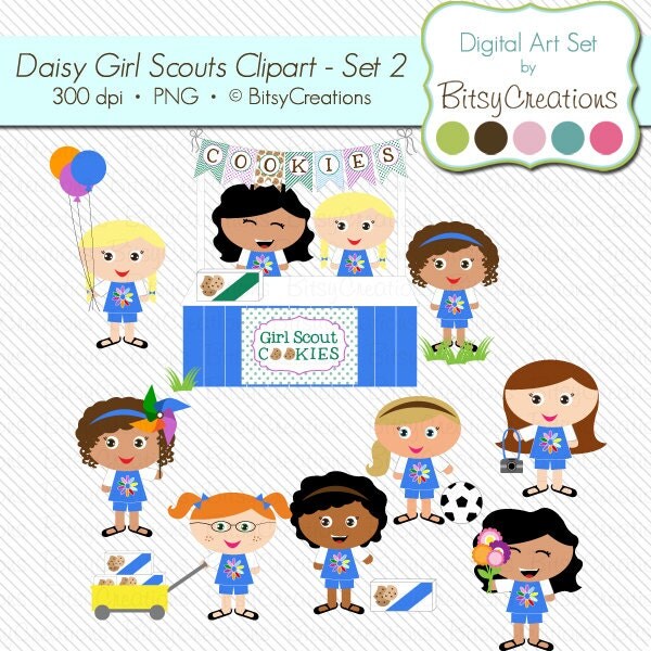 free girl scout clip art daisy - photo #50