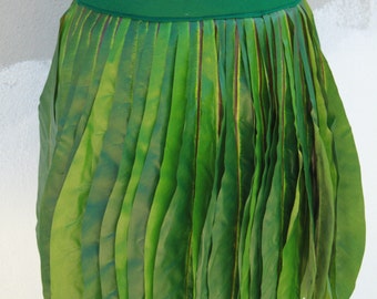 Ti Leaf Hula skirt, made with very real looking silk leaves, Polynesian costume skirt, Tahitian dance costume