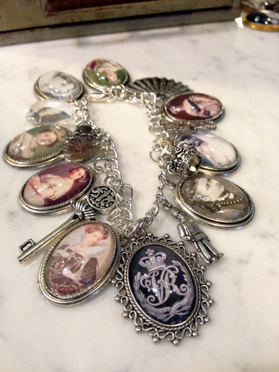 Queen Victoria Charm Bracelet By Justbedesigns On Etsy