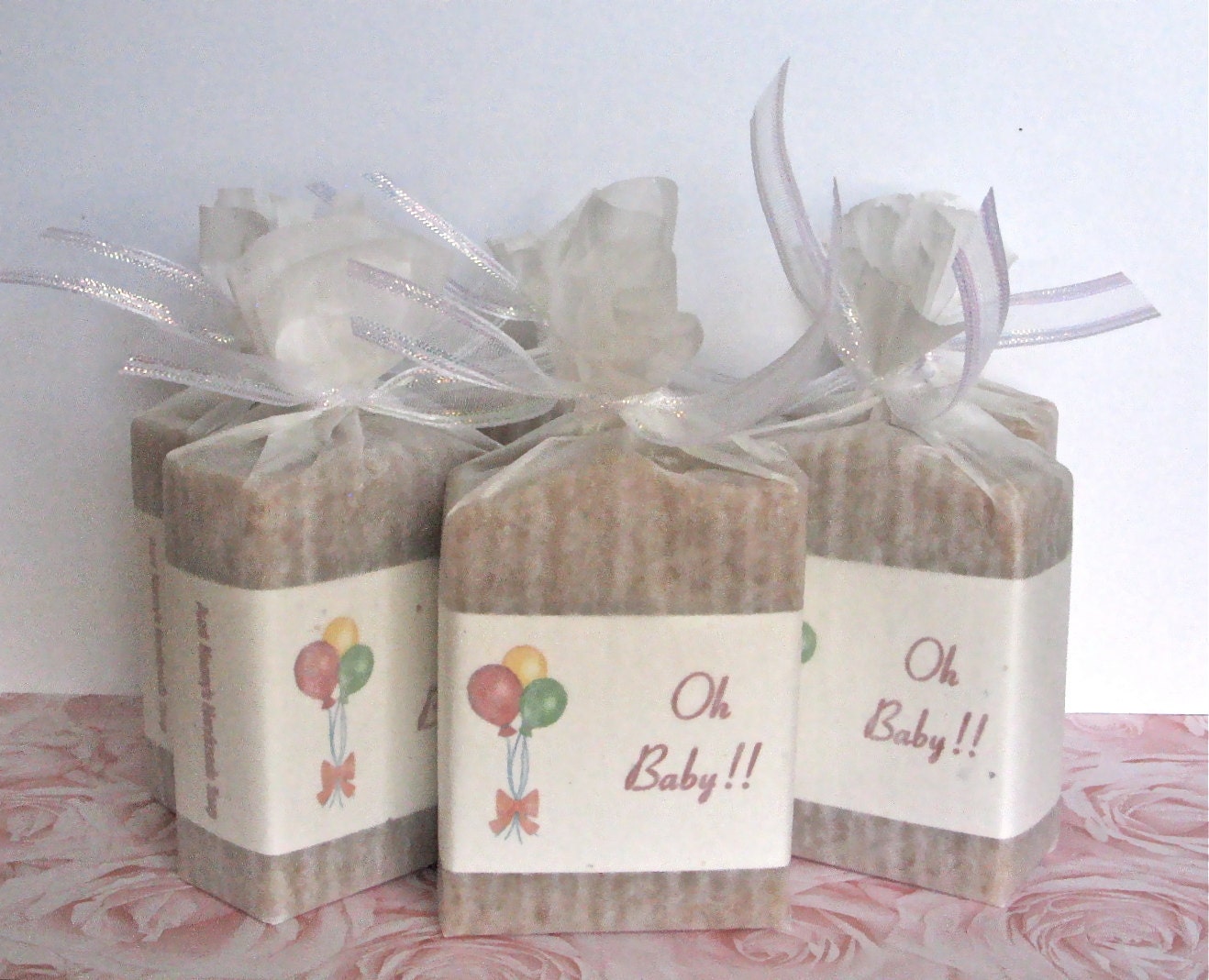 Handmade Soap Baby Shower Favors One Dozen Party by AuntNancysSoap