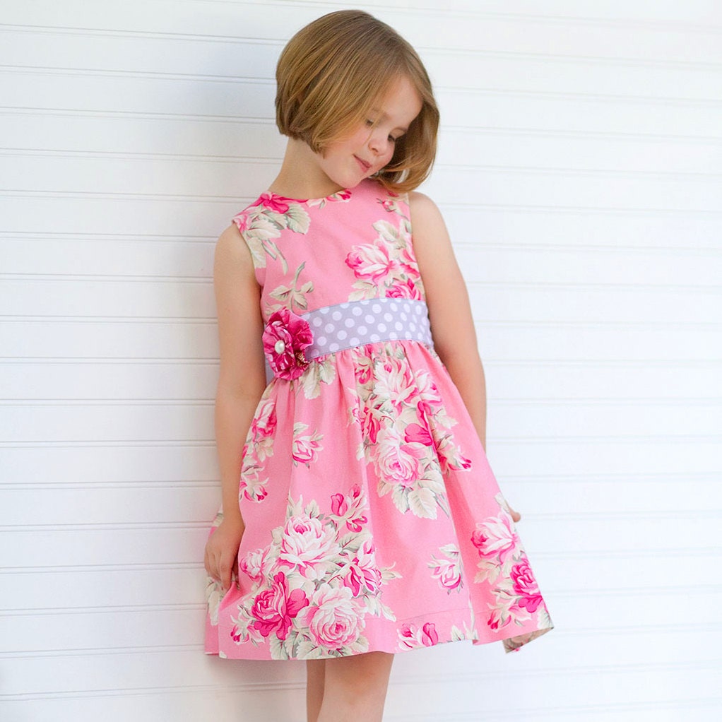 Girls Dress Pattern - Perfect Party Dress - Classic Girls Dress Pattern ...