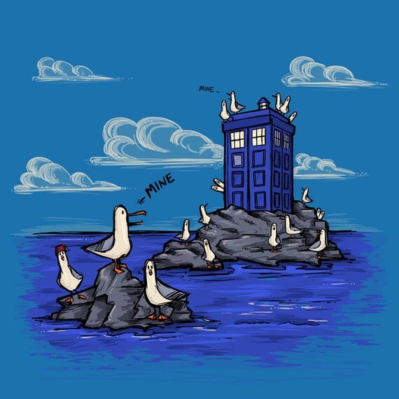 the seagulls have the phonebox