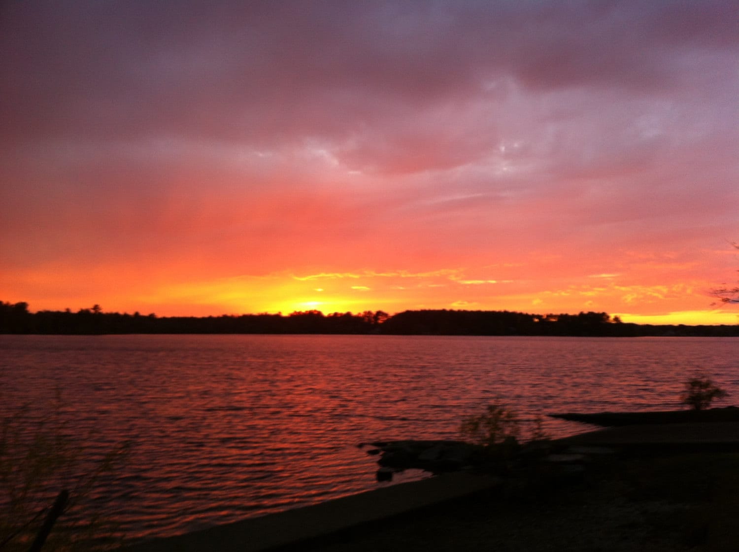 Sunset red orange purple yellow stock photo image free use