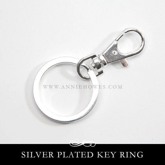 Purse Clip Silver Plated Key Ring with Lobster Clasp by AnnieHowes