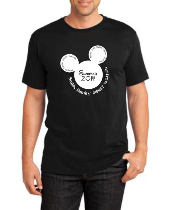  Disney family vacation shirts  Personalized customized names 2015