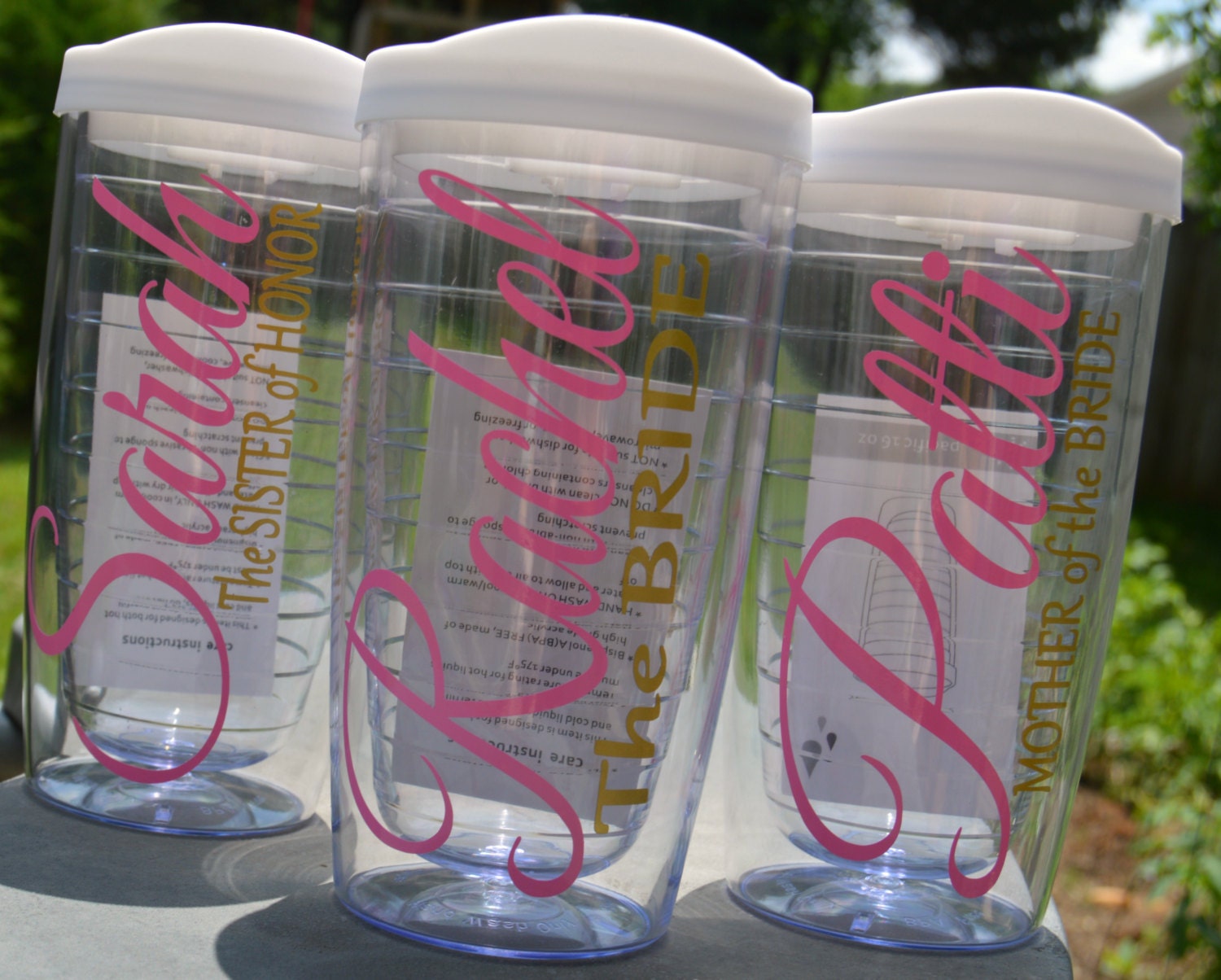 Personalized Tumbler 16oz Double Wall Monogrammed Custom