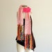 Pre Teen Gift Teen Girl Gift Knit Scarf Extra Long Scarf Pink Scarf with Colorful, Chunky Fringe for Pre Teen Girl