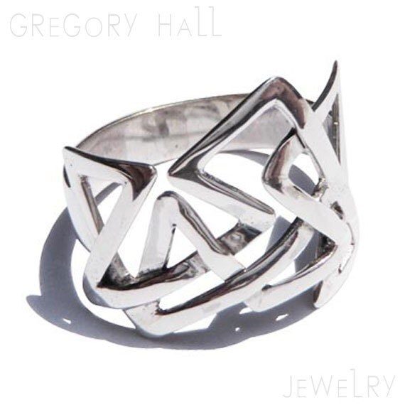 Unique Silver Ring Mens and Womens Sterling Jewelry