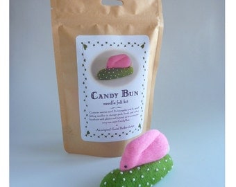 Needle felted rabbit kit, needle felted bunny kit, needle felt kit,