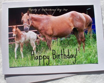 Popular items for horse birthday card on Etsy