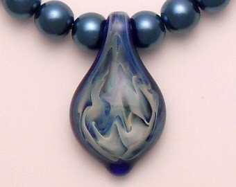 EMBLEM Lampworked Borosilicate Glass Necklace